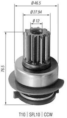 MAGNETI MARELLI Önindító fogaskerék AMB0223_MM