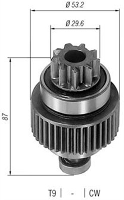 MAGNETI MARELLI Önindító fogaskerék AMB0224_MM