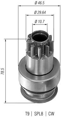 MAGNETI MARELLI Önindító fogaskerék AMB0232_MM