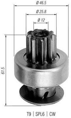 MAGNETI MARELLI Önindító fogaskerék AMB0239_MM