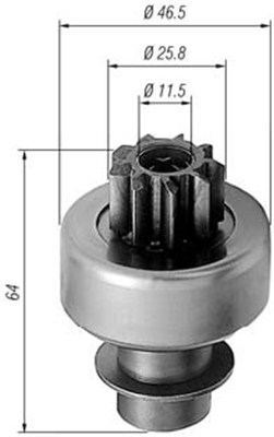 MAGNETI MARELLI Önindító fogaskerék AMB0242_MM