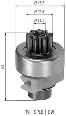 MAGNETI MARELLI Önindító fogaskerék AMB0247_MM