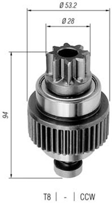 MAGNETI MARELLI Önindító fogaskerék AMB0251_MM