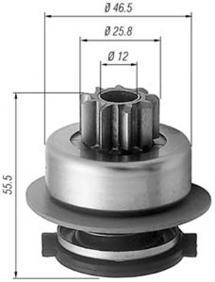 MAGNETI MARELLI Önindító fogaskerék AMB0256_MM