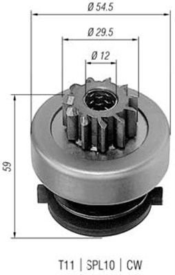 MAGNETI MARELLI Önindító fogaskerék AMB0257_MM