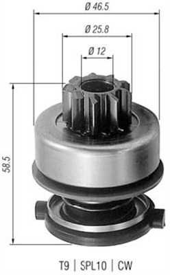 MAGNETI MARELLI Önindító fogaskerék AMB0259_MM