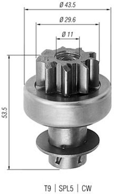 MAGNETI MARELLI Önindító fogaskerék AMB0262_MM