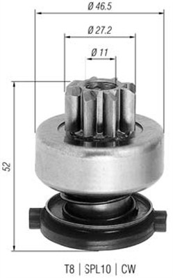 MAGNETI MARELLI Önindító fogaskerék AMB0275_MM
