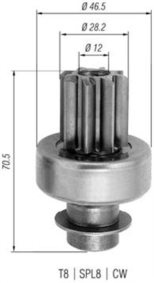 MAGNETI MARELLI Önindító fogaskerék AMB0276_MM