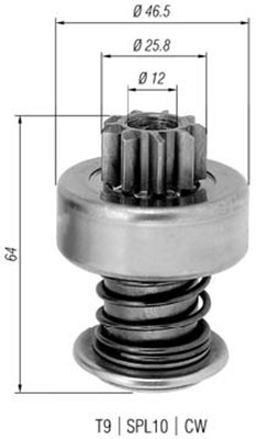 MAGNETI MARELLI Önindító fogaskerék AMB0278_MM