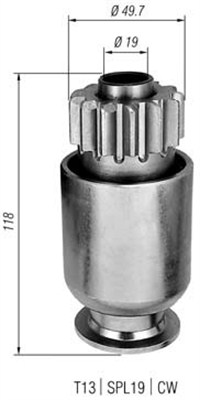 MAGNETI MARELLI Önindító fogaskerék AMB0284_MM