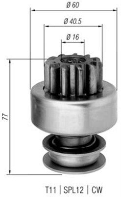 MAGNETI MARELLI Önindító fogaskerék AMB0292_MM