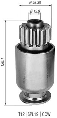 MAGNETI MARELLI Önindító fogaskerék AMB0297_MM