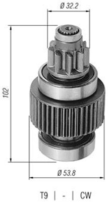 MAGNETI MARELLI Önindító fogaskerék AMB0312_MM