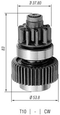 MAGNETI MARELLI Önindító fogaskerék AMB0318_MM