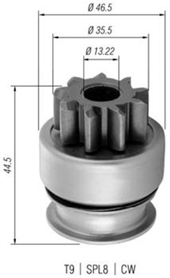 MAGNETI MARELLI Önindító fogaskerék AMB0369_MM