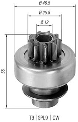 MAGNETI MARELLI Önindító fogaskerék AMB0405_MM