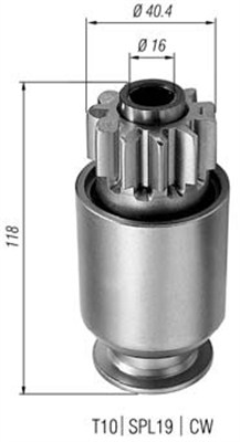 MAGNETI MARELLI Önindító fogaskerék AMB0408_MM