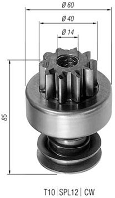 MAGNETI MARELLI Önindító fogaskerék AMB0412_MM