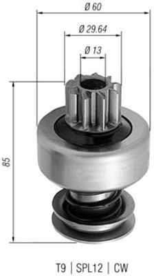 MAGNETI MARELLI Önindító fogaskerék AMB0415_MM