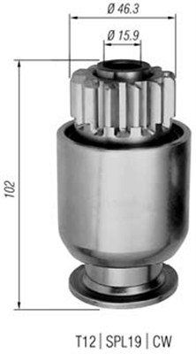 MAGNETI MARELLI Önindító fogaskerék AMB0420_MM