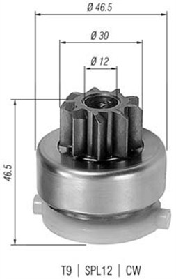 MAGNETI MARELLI Önindító fogaskerék AMB0436_MM