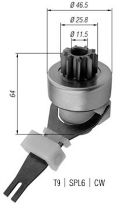 MAGNETI MARELLI Önindító fogaskerék AMB0438_MM