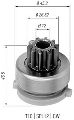 MAGNETI MARELLI Önindító fogaskerék AMB0439_MM