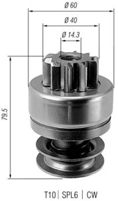 MAGNETI MARELLI Önindító fogaskerék AMB0442_MM