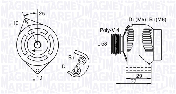 MAGNETI MARELLI Generátor MAN1009_MM