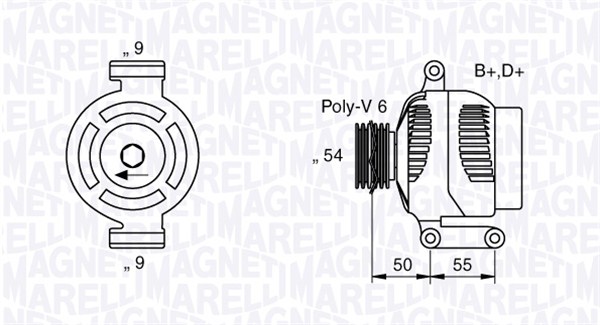 MAGNETI MARELLI Generátor MAN1097_MM