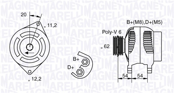 MAGNETI MARELLI Generátor MAN1807_MM