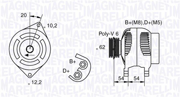 MAGNETI MARELLI Generátor MAN1107_MM