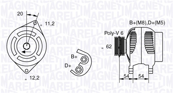 MAGNETI MARELLI Generátor MAN1117_MM