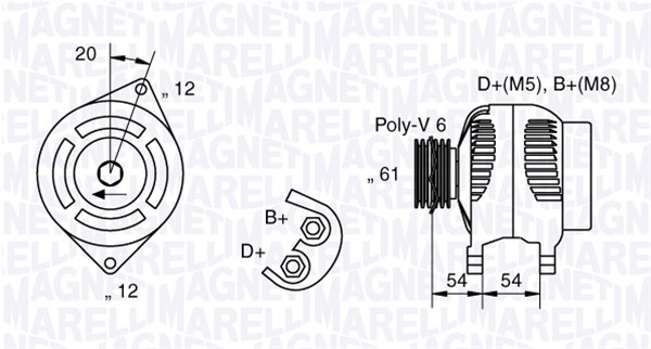 MAGNETI MARELLI Generátor MAN1128_MM