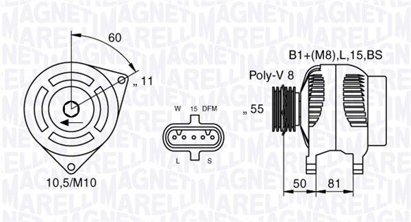 MAGNETI MARELLI Generátor MAN2003_MM