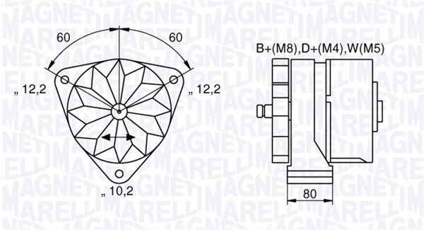 MAGNETI MARELLI Generátor MAN2011_MM