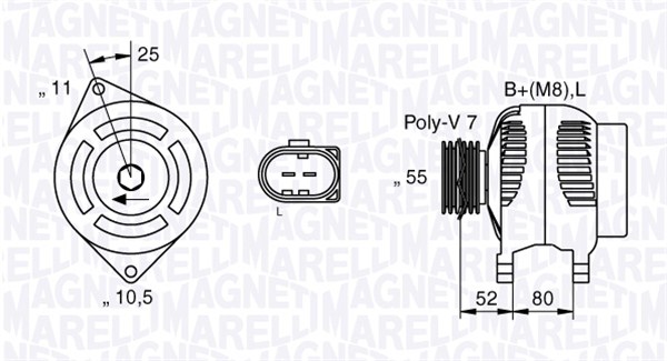 MAGNETI MARELLI Generátor MAN2031_MM