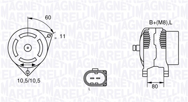 MAGNETI MARELLI Generátor MAN2041_MM