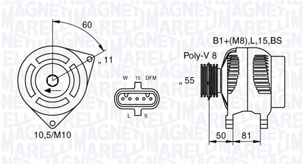 MAGNETI MARELLI Generátor MAN2045_MM