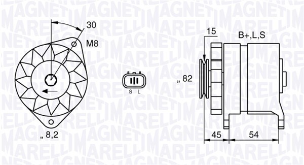 MAGNETI MARELLI Generátor MAN2605_MM