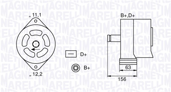 MAGNETI MARELLI Generátor MAN261_MM