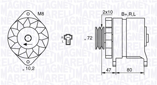 MAGNETI MARELLI Generátor MAN2621_MM