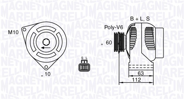 MAGNETI MARELLI Generátor MAN2622_MM