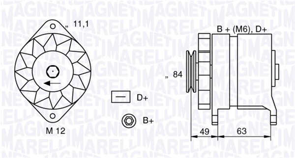 MAGNETI MARELLI Generátor MAN286_MM