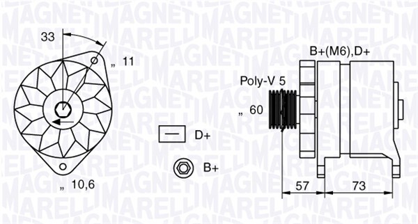 MAGNETI MARELLI Generátor MAN323_MM