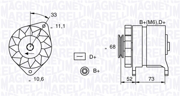 MAGNETI MARELLI Generátor MAN344_MM