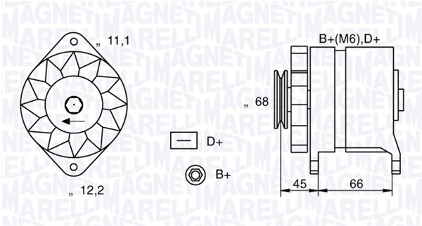 MAGNETI MARELLI Generátor MAN379_MM