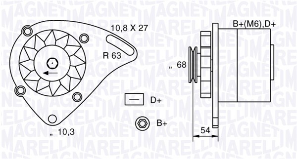 MAGNETI MARELLI Generátor MAN382_MM