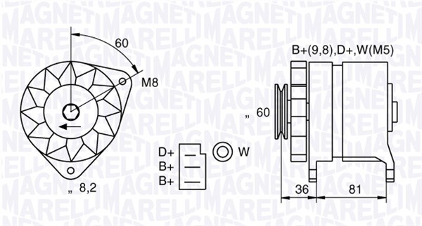 MAGNETI MARELLI Generátor MQA1227_MM